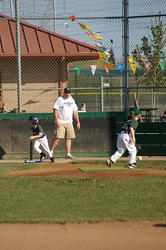 1st innning as pitcher - running to another ball to his left