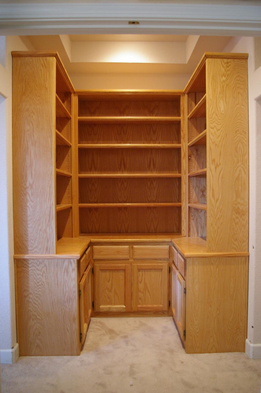 Full view of all 3 bookshelves