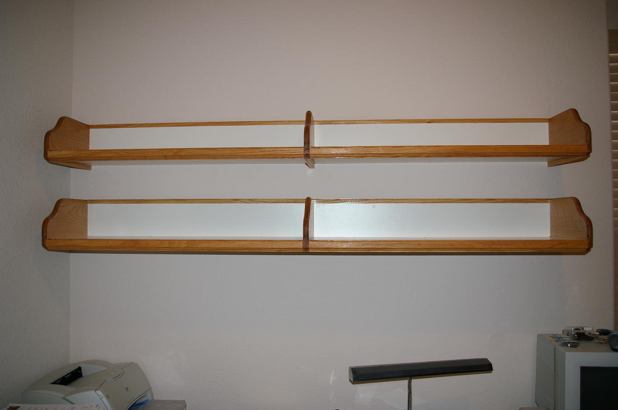 Long shelf - front view