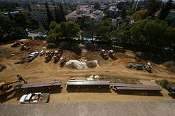 Construction from the top of section E