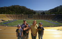 family at stadium - 2009.3