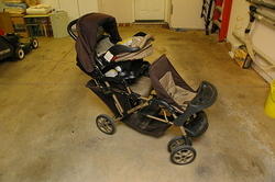 Graco Double Stroller
Shown with Infant carrier installed.